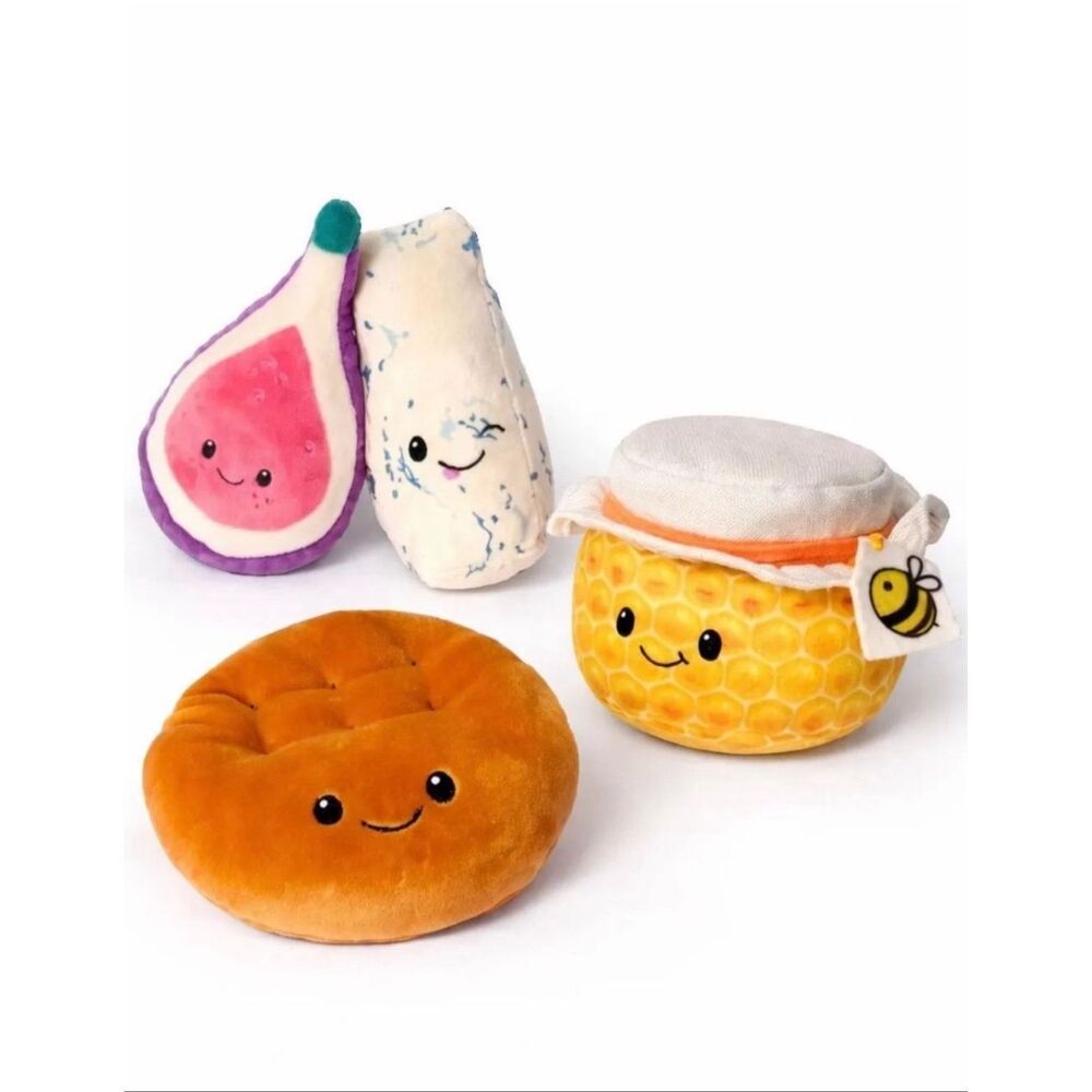 Gigglescape Charcuterie Plush Set 4pc Food Stuffed